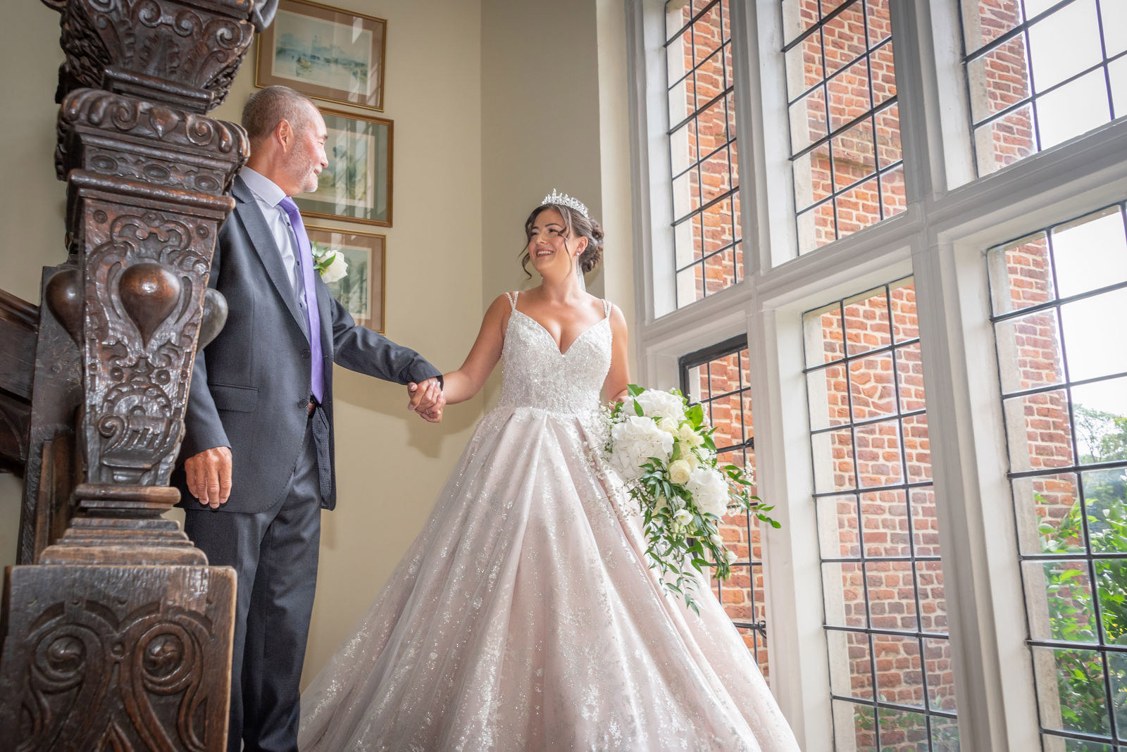 Bridal portrait photography at Broome Park Hotel wedding venue