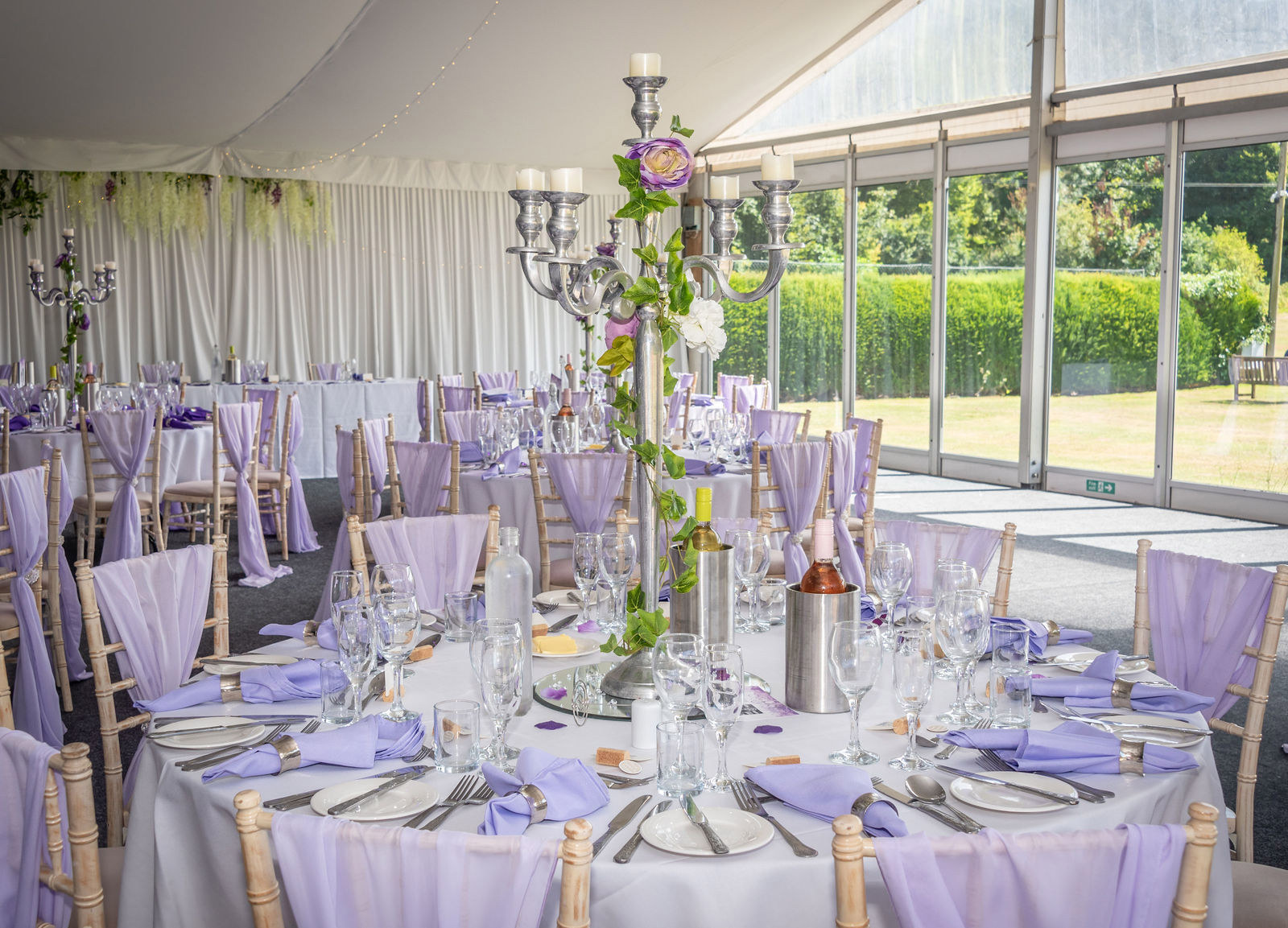 Wedding breakfast photography at Broome Park Hotel wedding venue